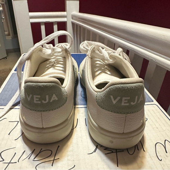 VEJA CAMPO CHROMEFREE LEATHER WHITE MATCHA sneakers - Picture 5 of 6